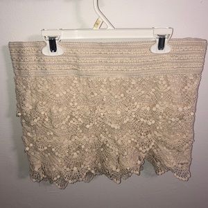 High Waisted lace shorts. Great condition.